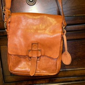 Harbour 2nd leather Crossbody Shoulder Messenger Bag/Purse Brown Cognac